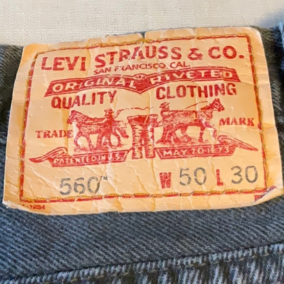 Levi's Men's Relaxed Jeans - Black - Picture 5 of 8